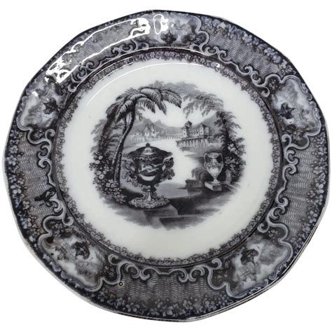 washington & lee china plates mulberry